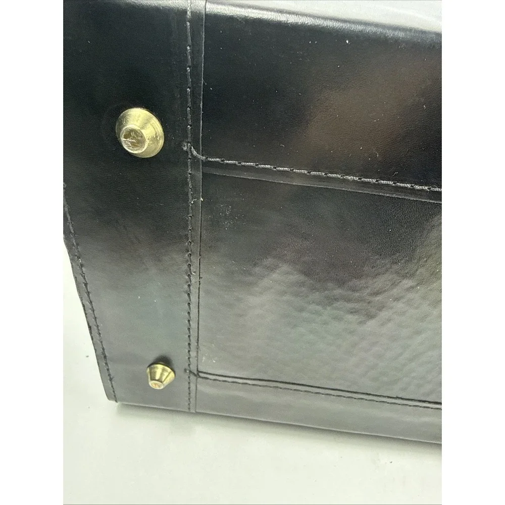 Vintage Pilot Case Catalog Briefcase Black Leather Combination Locks Attache New